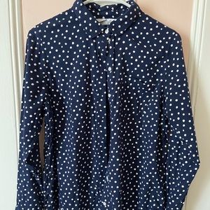 Old Navy polka dot button-down shirt